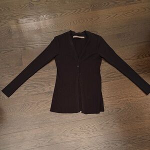 Enza Costa Black Women's 3 button cardigan